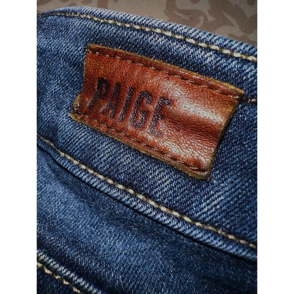 PAIGE BLUE STRETCH SKINNY VERDUGO ANKLE JEANS SIZE 28 - Picture 3 of 4